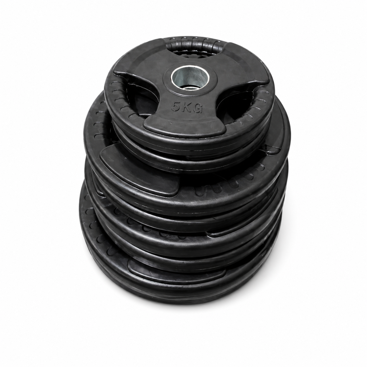 100kg Olympic Rubber Weight Package + 700lb Bar